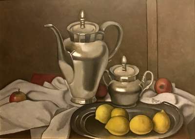 Teapot and lemons - Ledda Marius
